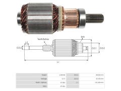 UMK 1121 - MARŞ KOLLEKTÖRÜ 12V 12 DİŞ