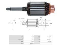UMK 1297 - MARŞ KOLLEKTÖRÜ 12V 8 DİŞ