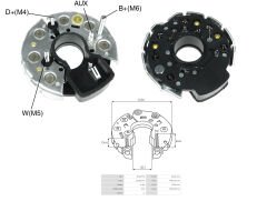 ALTERNATOR DIOT TABLASI 114MM MERCEDES / MAN / KHD / IVECO 3 CIVATA+1 FIS HAVUZLU