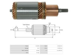 UMK 1125 - MARŞ KOLLEKTÖRÜ 24V 18 DİŞ