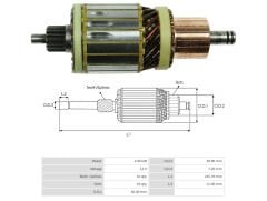 UMK 1298 - MARŞ KOLLEKTÖRÜ 12V 14 DİŞ
