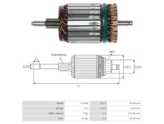 UMK 1127 - MARŞ KOLLEKTÖRÜ 12V 7 DİŞ