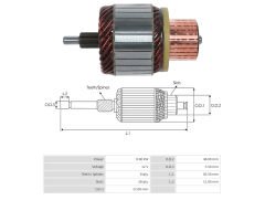 UMK 1300 - MARŞ KOLLEKTÖRÜ 12V 8 DİŞ