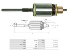 UMK 1128 - MARŞ KOLLEKTÖRÜ 24V 19 DİŞ
