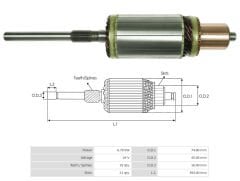UMK 1129 - MARŞ KOLLEKTÖRÜ 24V 19 DİŞ