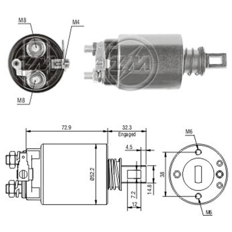 MARS OTOMATIGI 12V AUDI 5000 / FORD SKID STEER LOADER - TRACTOR / NEW HOLLAND TRACTOR / VOLVO 240
