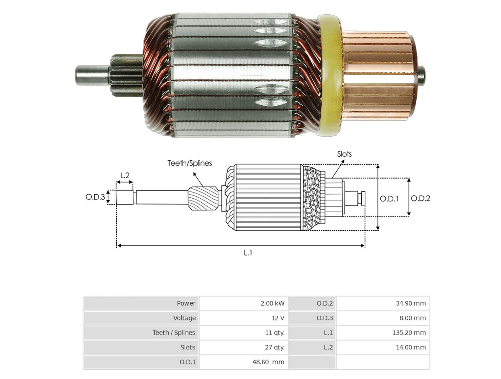 UMK 1302 - MARŞ KOLLEKTÖRÜ 12V 11 DİŞ
