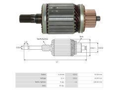 UMK 1134 - MARŞ KOLLEKTÖRÜ 12V 9 DİŞ