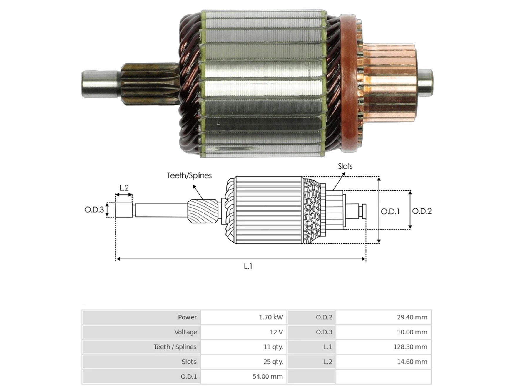 UMK 1143 - MARŞ KOLLEKTÖRÜ  12V 11 DİŞ
