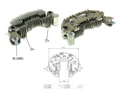 ALTERNATOR DIOT TABLASI KIA SEPHIA / SPECTRA 1,8 / MAZDA YANDAN CIVATALI 90MM