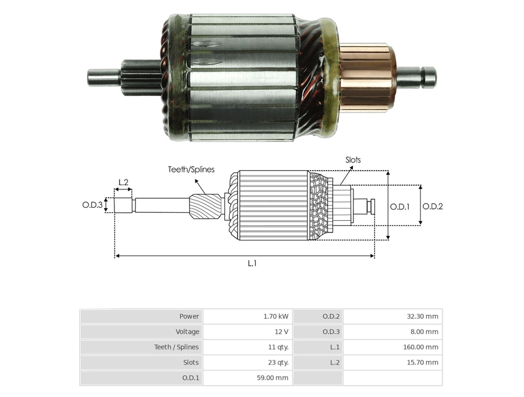 UMK 1149 - MARŞ KOLLEKTÖRÜ  12V 11 DİŞ