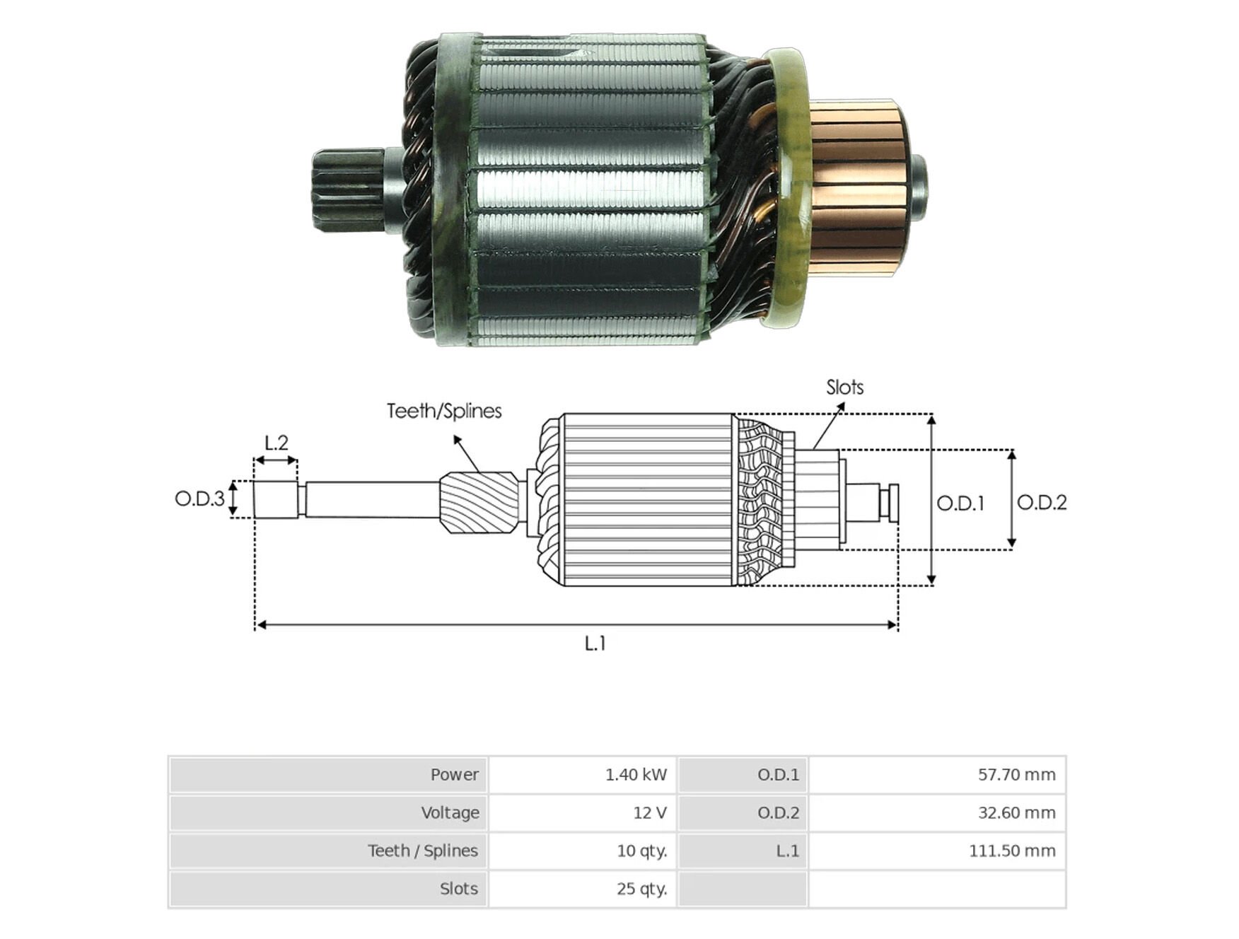 UMK 1153 - MARŞ KOLLEKTÖRÜ 12V 10 DİŞ