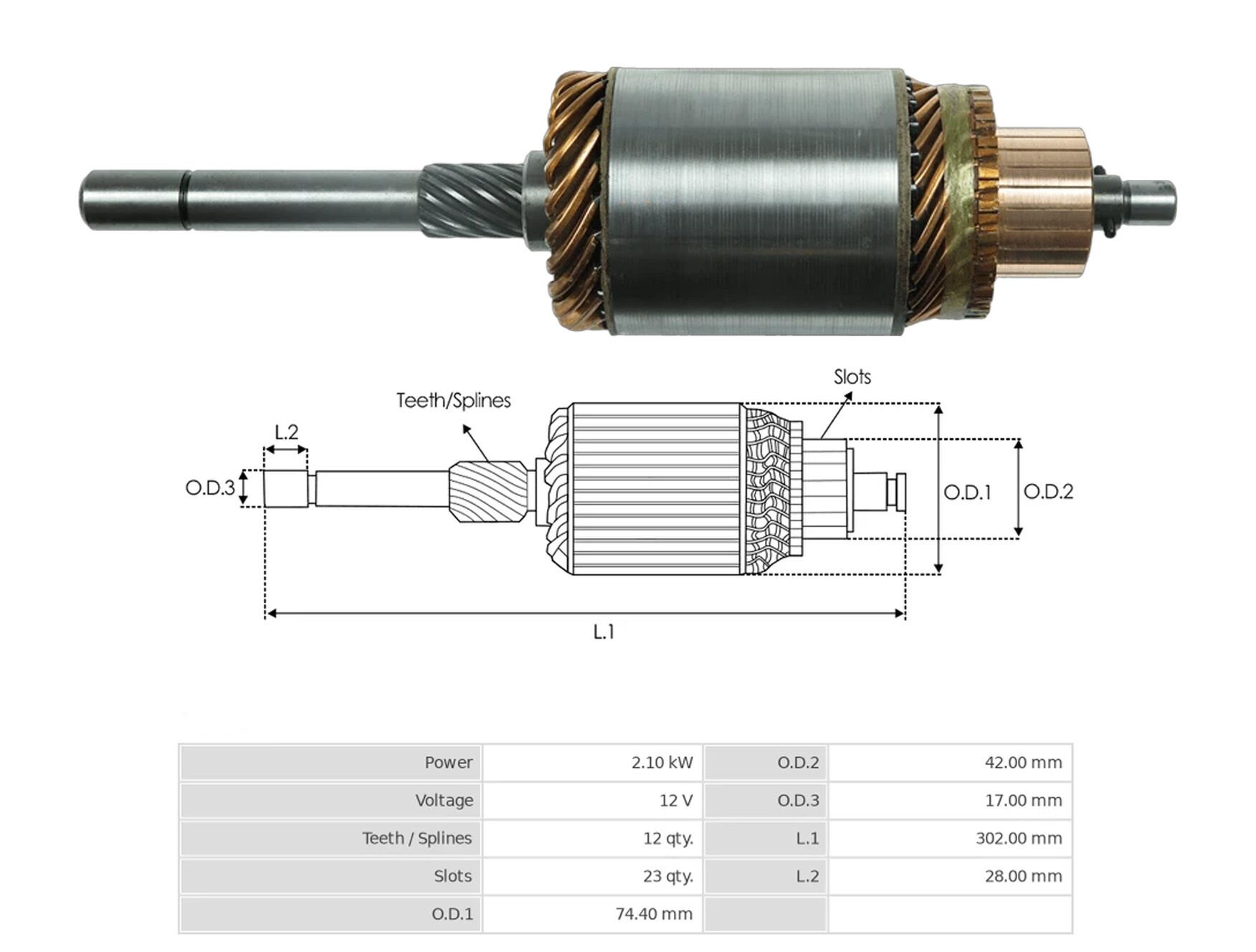 UMK 1155 - MARŞ KOLLEKTÖRÜ 12V 12 DİŞ