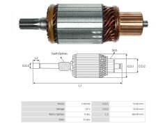 UMK 1162 - MARŞ KOLLEKTÖRÜ 24V 9 DİŞ
