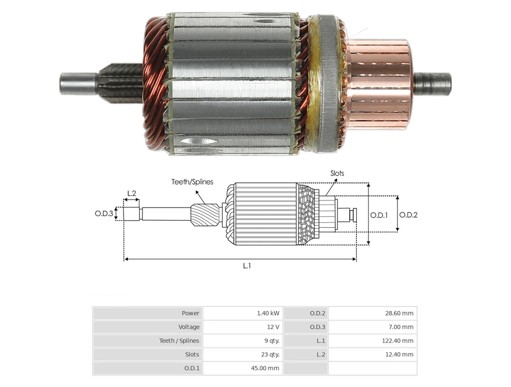 UMK 1163 - MARŞ KOLLEKTÖRÜ 12V 9 DİŞ