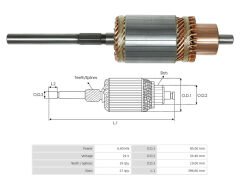 UMK 1165 - MARŞ KOLLEKTÖRÜ 24V 19 DİŞ