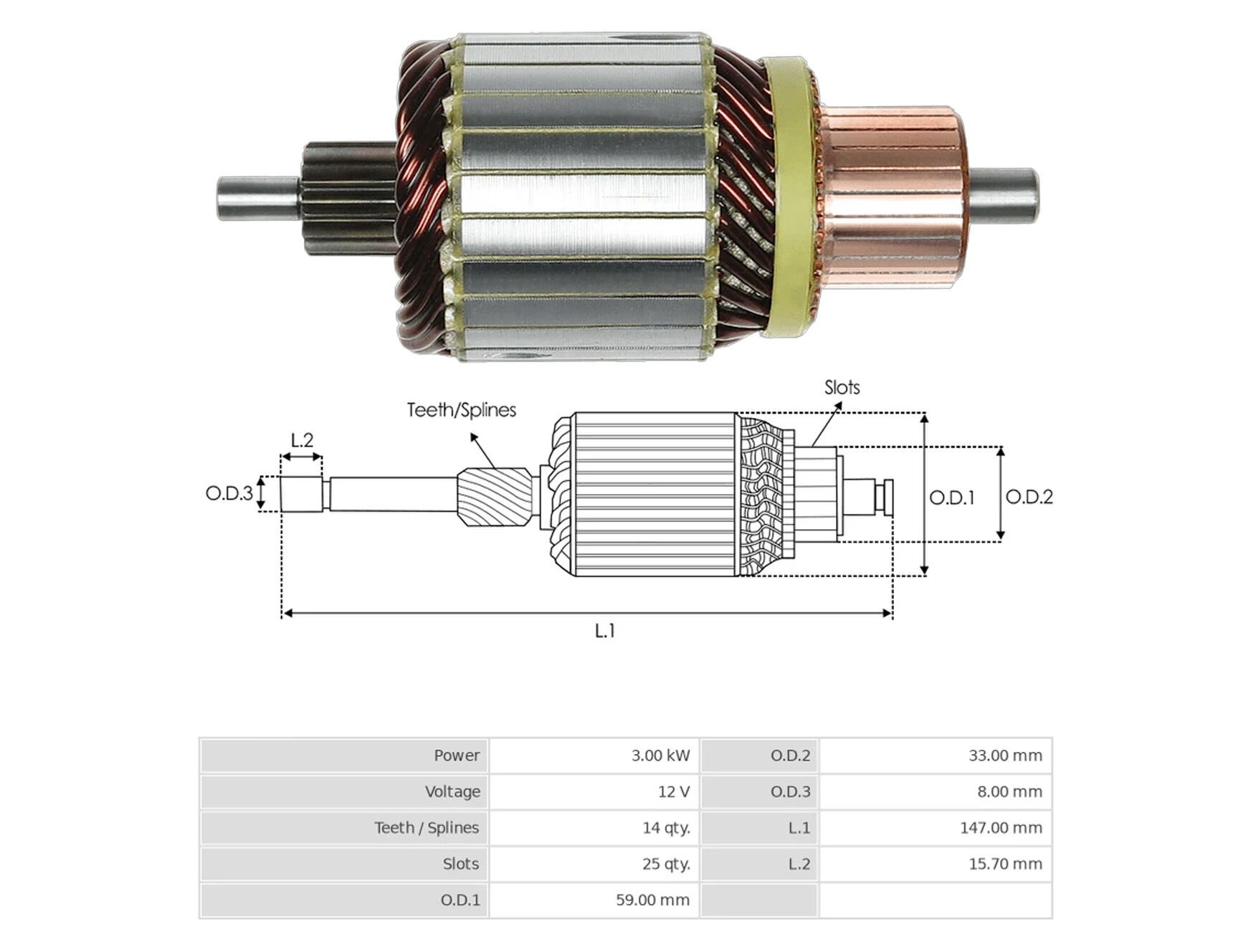 UMK 1169 - MARŞ KOLLEKTÖRÜ 12V 14 DİŞ