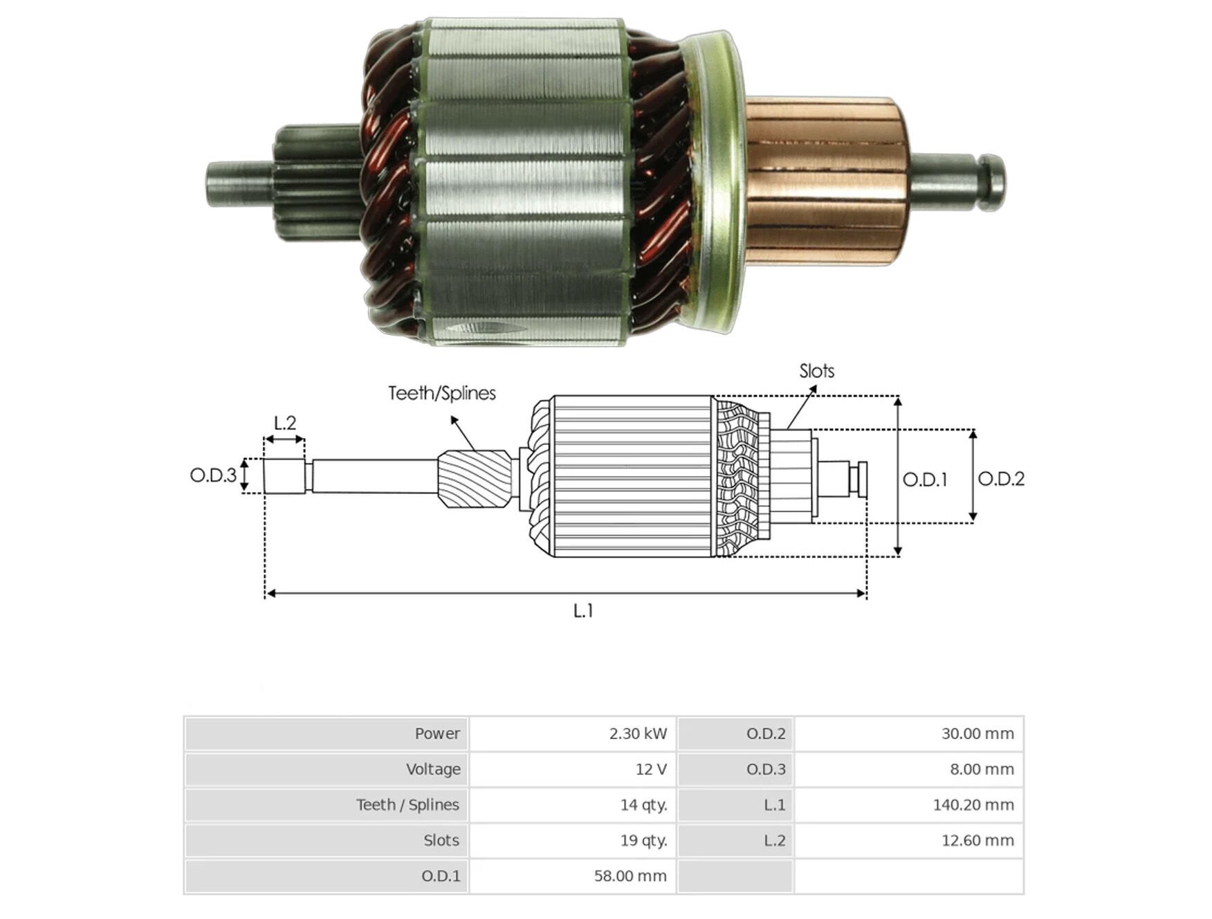 UMK 1170 - MARŞ KOLLEKTÖRÜ 12V 14 DİŞ