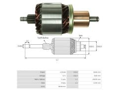 UMK 1172 - MARŞ KOLLEKTÖRÜ 12V 11 DİŞ