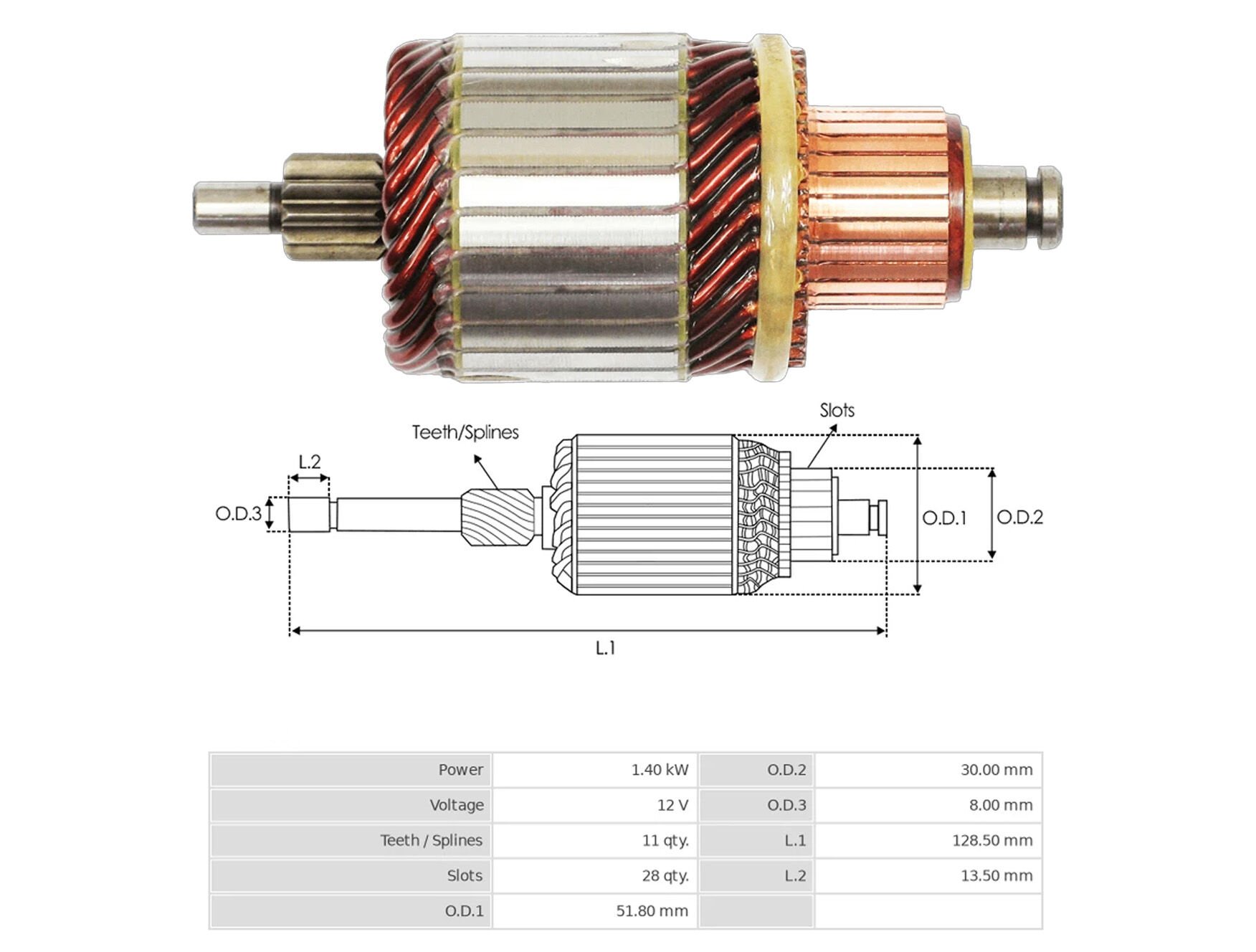 MARS KOLLEKTORU 12V 11 DIS PEUGEOT PARTNER Y.M. / CITROEN / VOLKSWAGEN BEETLE