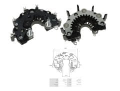 URC PRS 3937 - ALTERNATÖR DİYOT TABLASI 24V 120A