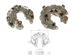 ALTERNATOR DIOT TABLASI HONDA PILOT 3.5L 2004-03 - HONDA ODYSSEY 3.5L 2004-02 - ACURA MDX 3.5L 2002-01 117MM (12 DIOT) M8