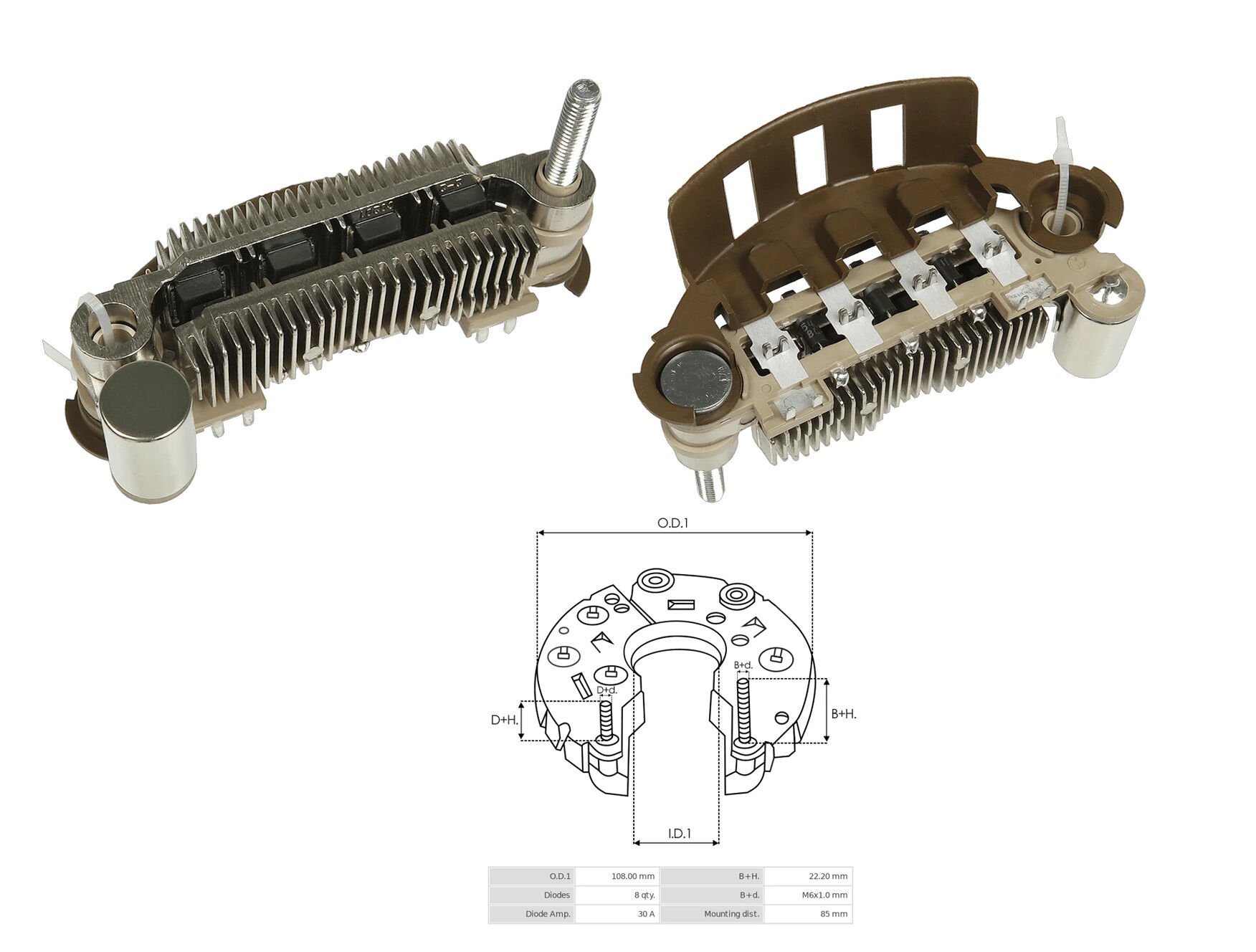 GND M527 - ALTERNATÖR DİYOT TABLASI