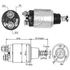 MARS OTOMATIGI 24V FIATALLIS AD 7 B - FA 120 - FH 200 / KOMATSU PC 150 - RETRO - ESCAVADEIRA