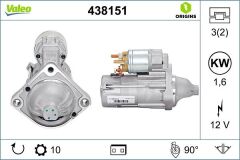 VALEO 438151 - MARŞ MOTORU 12V 1,6 KW 10 DİŞ