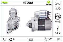 VALEO 432685 - MARŞ MOTORU 12V 0,85 KW 9 DİŞ