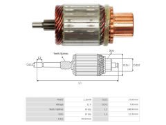 MARS KOLLEKTORU 12V 10 DIS BUICK / DODGE / CHEVROLET / HYUNDAI / JEEP