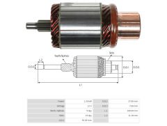 UMK 1225 - MARŞ KOLLEKTÖRÜ 12V 9 DİŞ