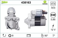 VALEO 438163 - MARŞ MOTORU 12V 0,85 KW 8 DİŞ