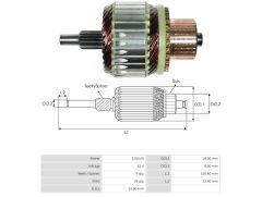 UMK 1228 - MARŞ KOLLEKTÖRÜ 12V 9 DİŞ