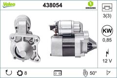 VALEO 438054 -  MARŞ MOTORU 12V 1,0 KW 8 DİŞ