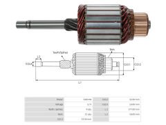 MARS KOLLEKTORU 12V 8 DIS NISSAN FORKLIFT / SUZUKI BALENO - SWIFT 1.3 / HYUNDAI / MITSUBISHI COLT - GALANT - LANCER
