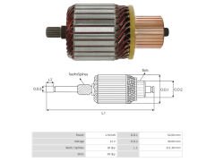 UMK 1243 - MARŞ KOLLEKTÖRÜ 12V 18 DİŞ