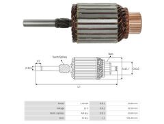 UMK 1245 - MARŞ KOLLEKTÖRÜ 12V 8 DİŞ