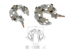 ALTERNATOR DIOT TABLASI DODGE DURANGO V8 5.7L 345CID - RAM 1500 5.7L 117MM (7 DIOT) M8