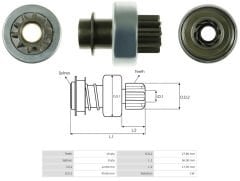 UMD 5805 - MARŞ DİŞLİSİ 10 DİŞ