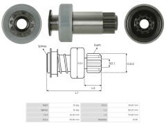 UMD 5811 - MARŞ DİŞLİSİ 10 DİŞ