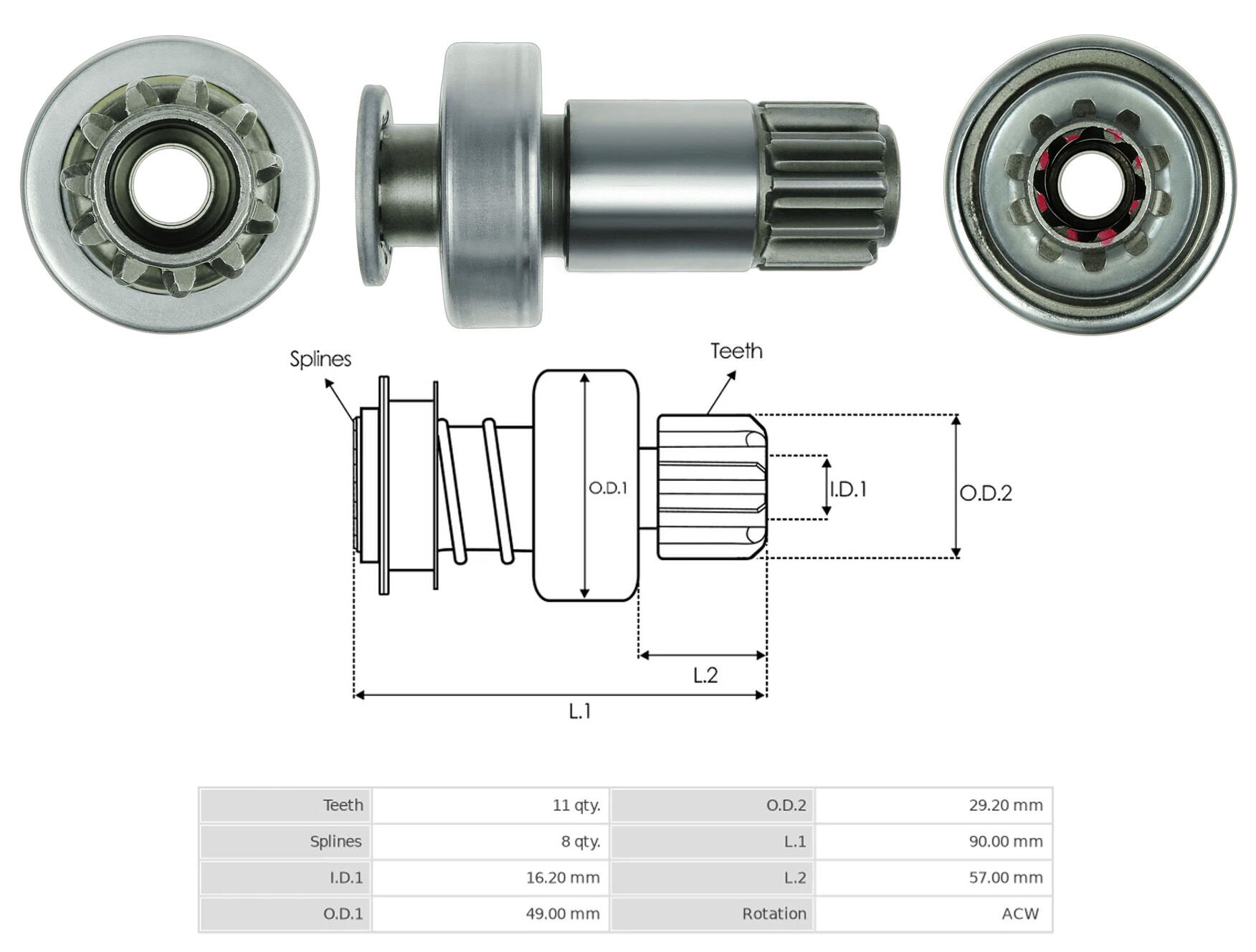MARS DISLISI 11 DIS VOLKSWAGEN GOLF - JETTA - PASSAT 2.0 TDI / AUDI A3 2.0 TDI (D7GS..) (CCW)