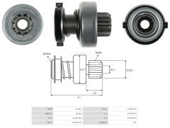 UMD 5813 - MARŞ DİŞLİSİ 10 DİŞ