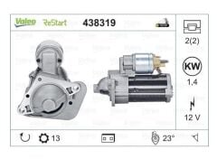 VALEO RSM14-11 - MARŞ MOTORU 12V 13 DİŞ 1.4 KW
