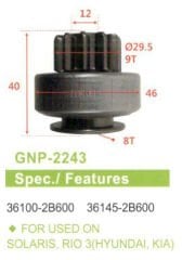 GNP 2243 - MARŞ DİŞLİSİ 9 DİŞ