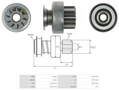UMD 5840 - MARŞ DİŞLİSİ 10 DİŞ