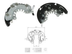 ALTERNATOR DIOT TABLASI 103MM NISSAN SUNNY