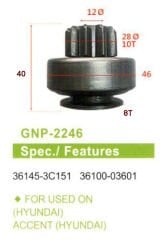 GNP 2246 - MARŞ DİŞLİSİ 10 DİŞ