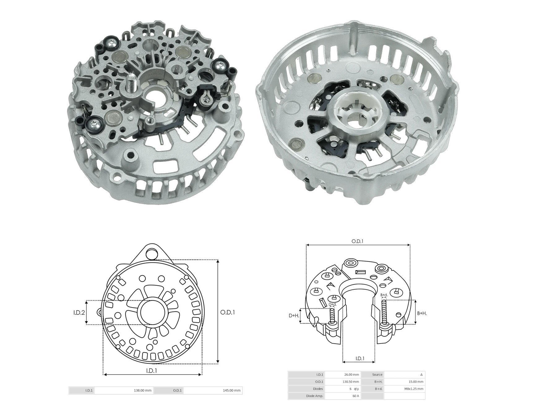 ALTERNATOR DIOT TABLASI FORD TRANSIT V347 / LAND ROVER FREELANDER DIOT TABLASI + DIOT KAPAGI