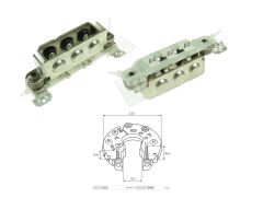 ALTERNATOR DIOT TABLASI 71MM MITSUBISHI / NISSAN E.M. SAPLAMASIZ